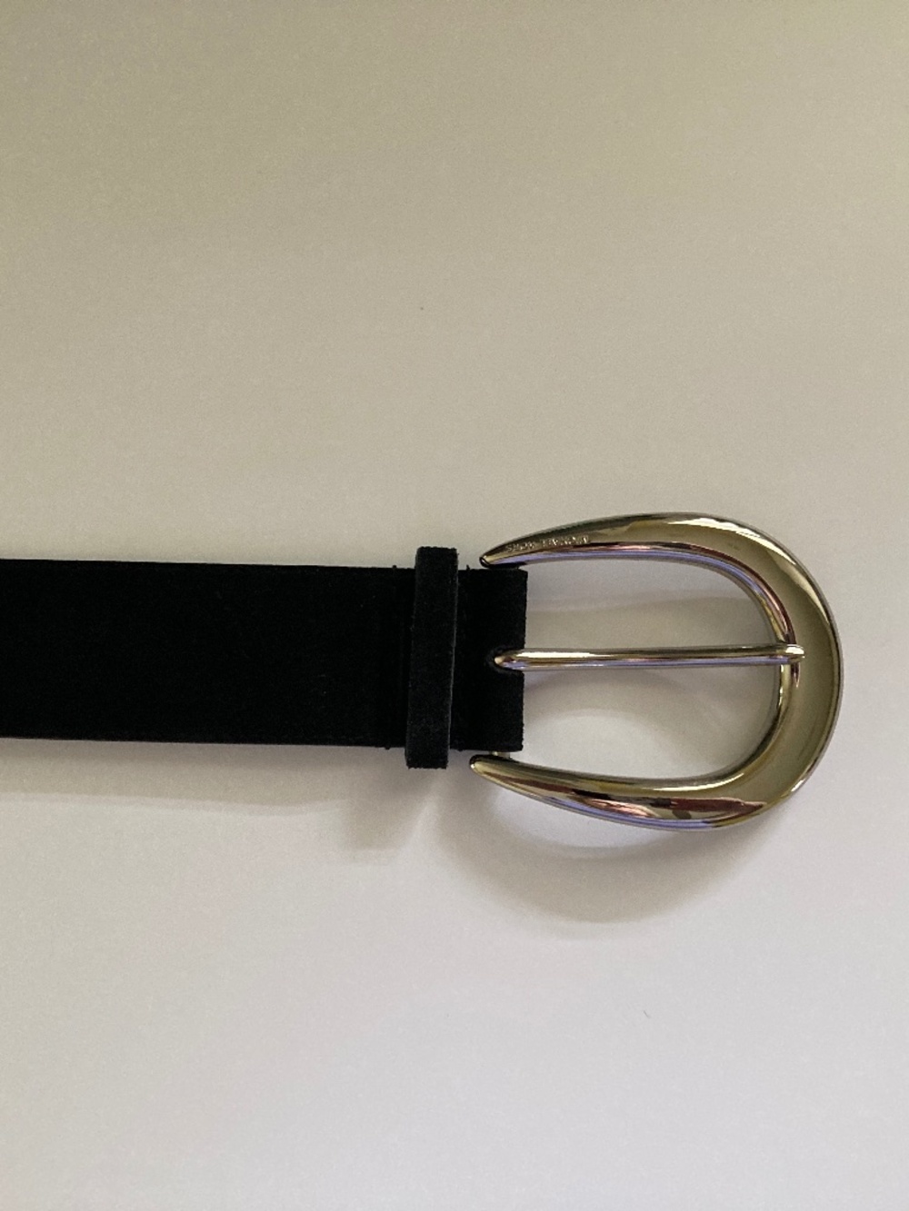 Michael Kors Black Suede Belt/Genuine Leather/Silver Tone Buckle/553309/XL/NWT! - Picture 3 of 9